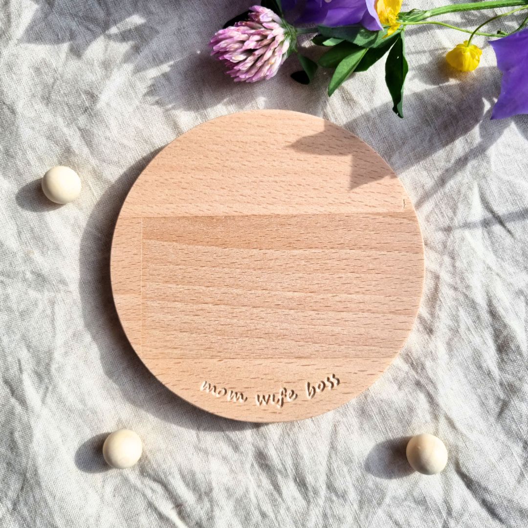 Untersetzer aus Holz | momwifeboss