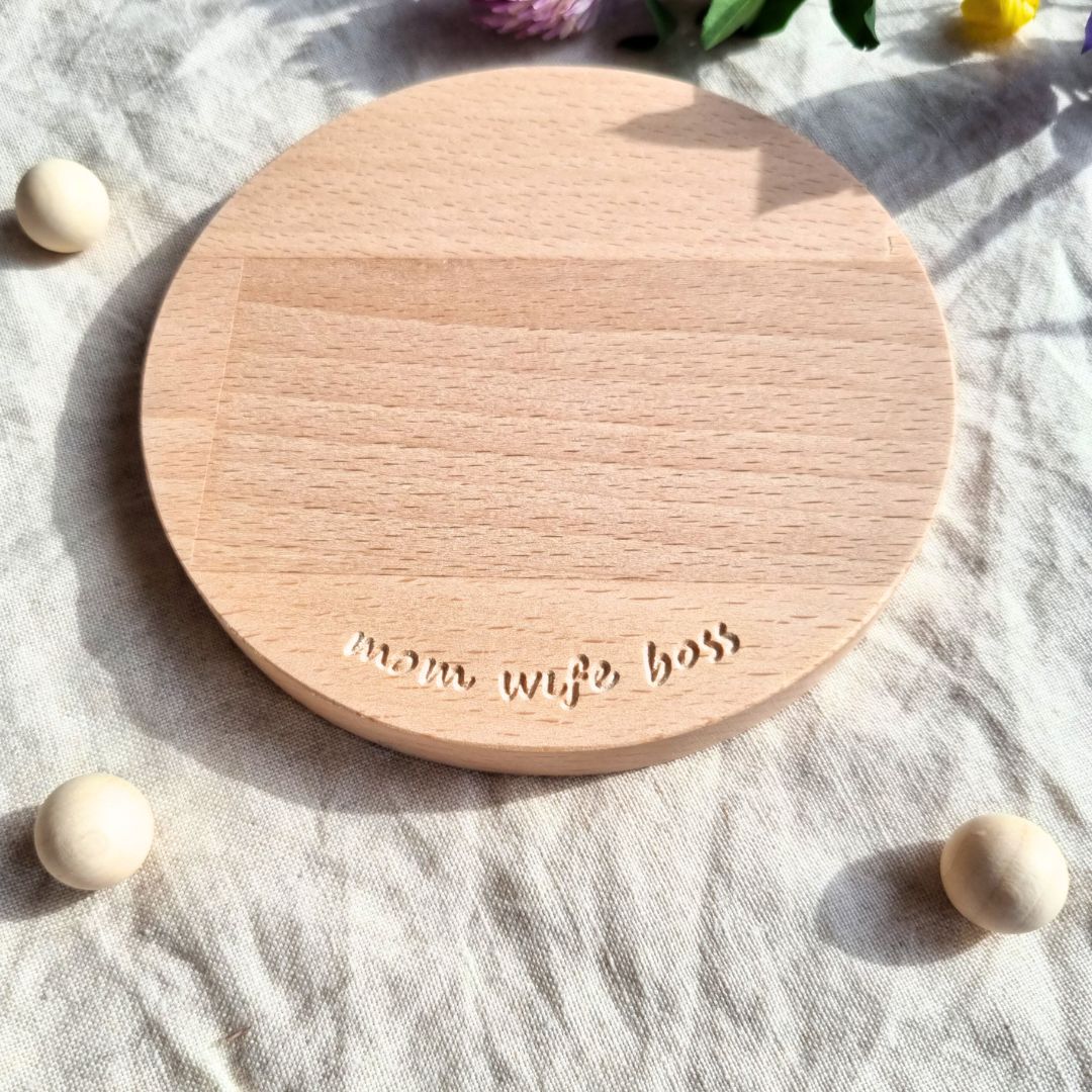 Untersetzer aus Holz | momwifeboss