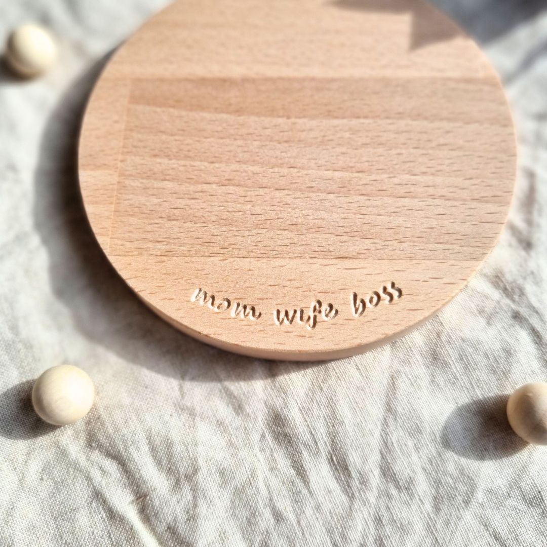 Untersetzer aus Holz | momwifeboss