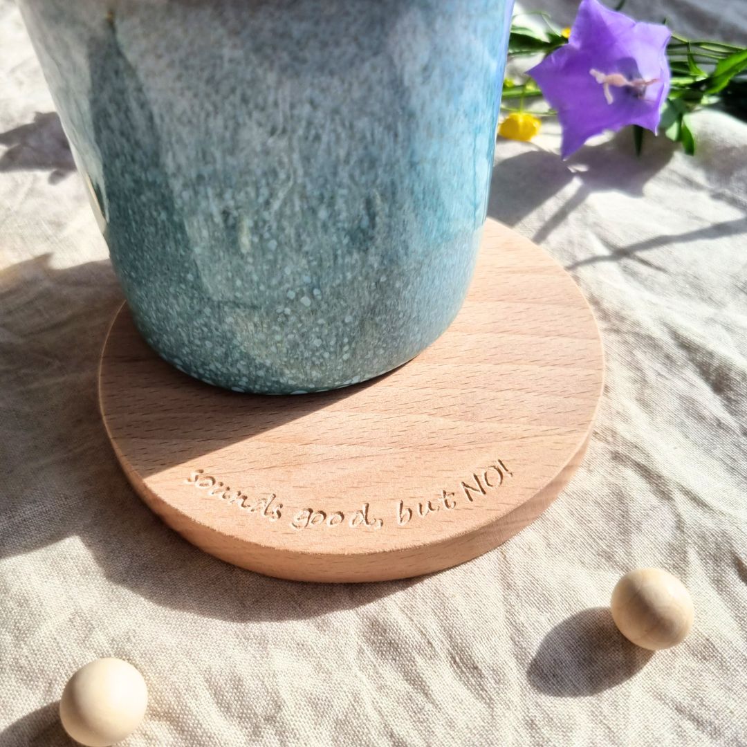 Untersetzer aus Holz | sounds good but no