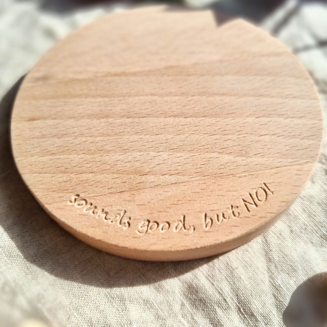 Untersetzer aus Holz | sounds good but no