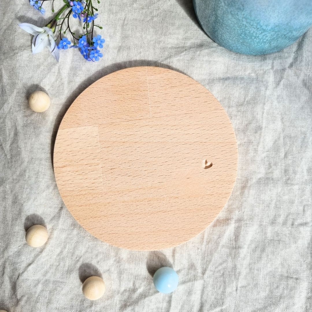 Untersetzer aus Holz HERZ