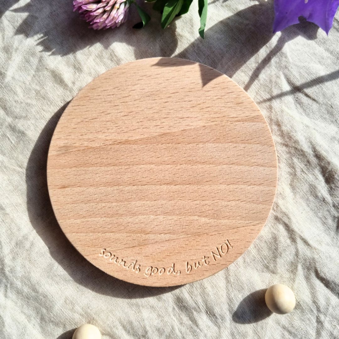 Untersetzer aus Holz | sounds good but no