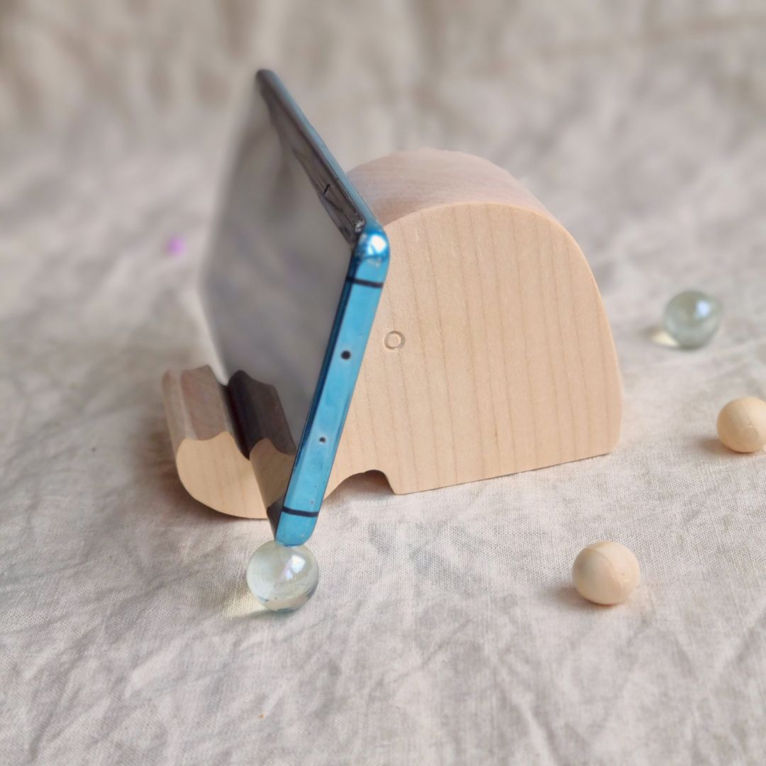 Handy-Ständer Elefant aus Holz