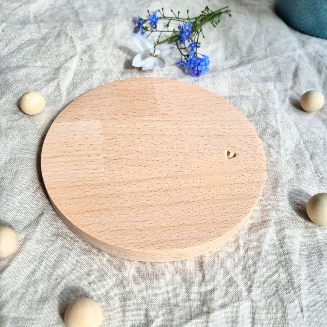 Untersetzer aus Holz HERZ