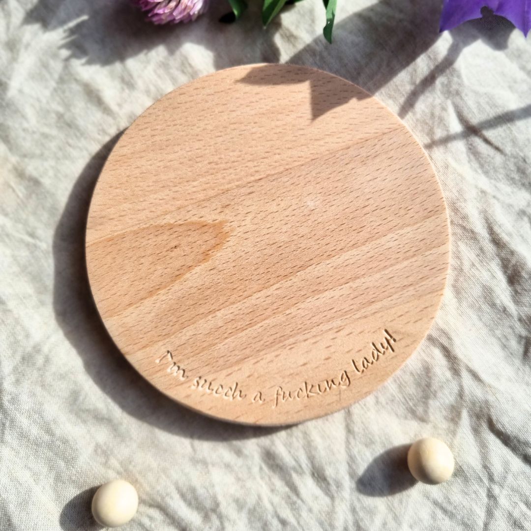 Untersetzer aus Holz | I'm such a fucking lady