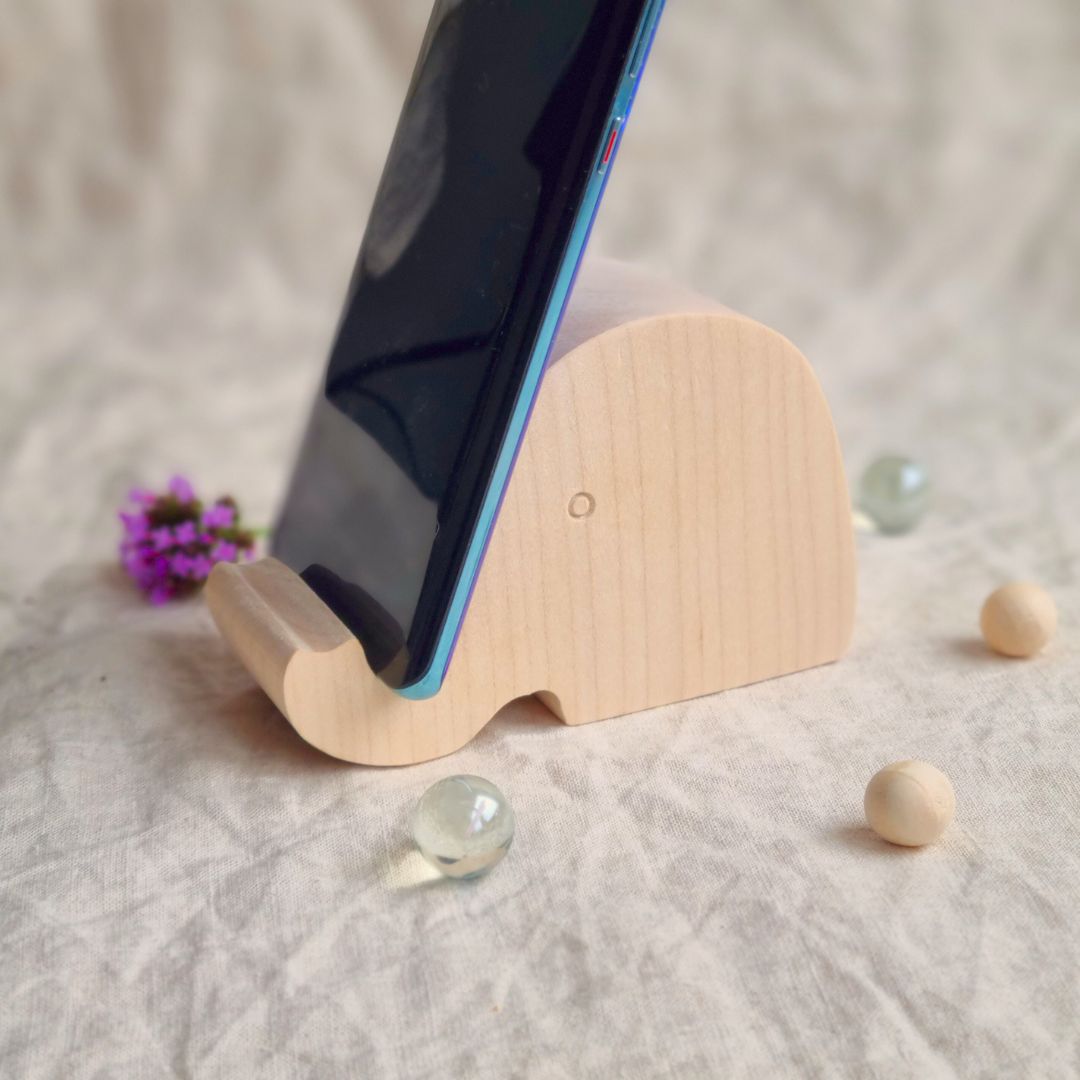Handy-Ständer Elefant aus Holz