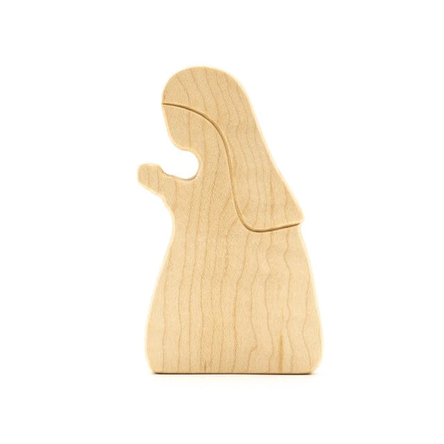 Holzlinge Holzfigur: Krippenfigur Maria