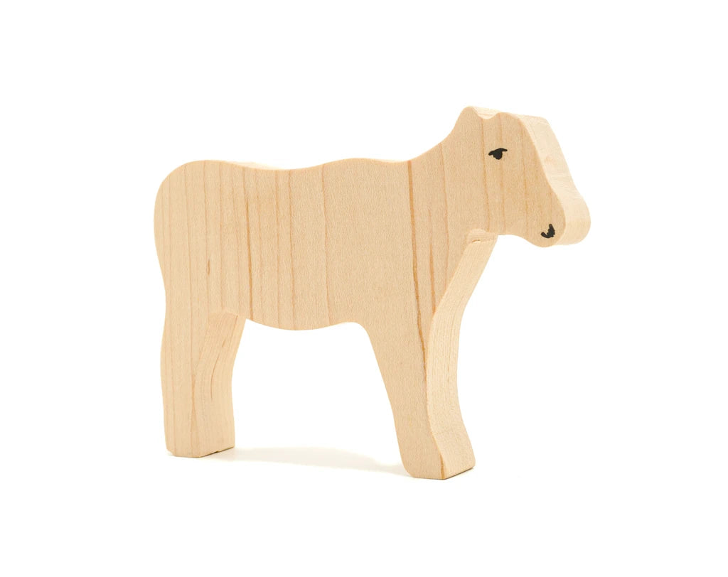 Holzlinge Holzfigur: Krippenfigur Ochse