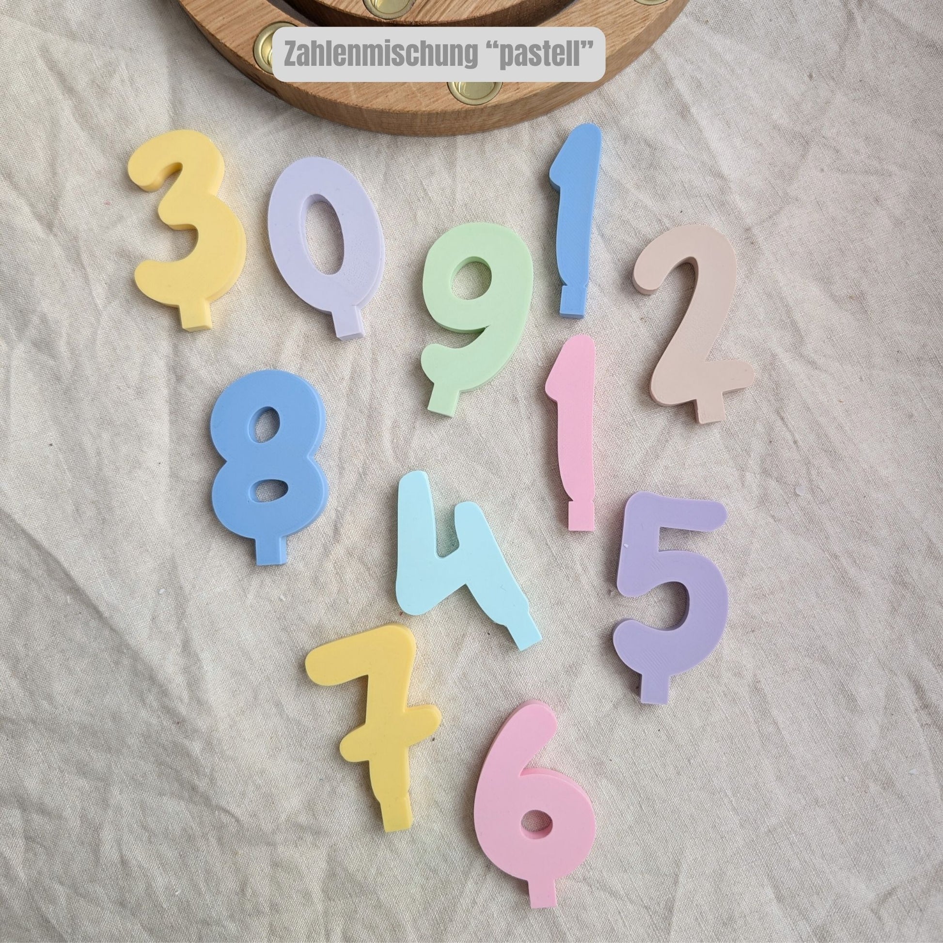 Das Zahlenstecker-Set Pastell