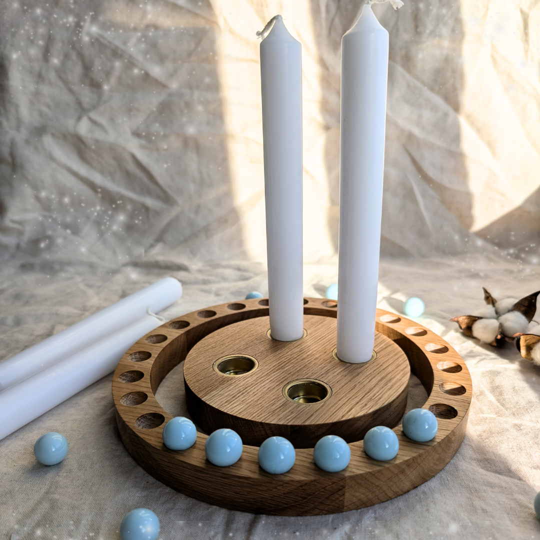 Handgefertigter Adventskranz aus Hamburg nachhaltige Weihnachtsdekoration von Holzlinge