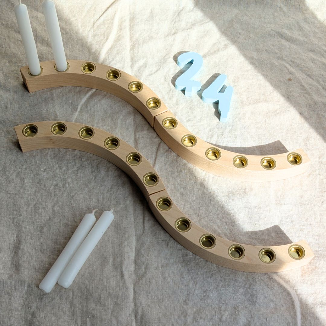 Handgefertigter Geburtstagsring Groß Natur – für 72 Kerzen & viele Anlässe