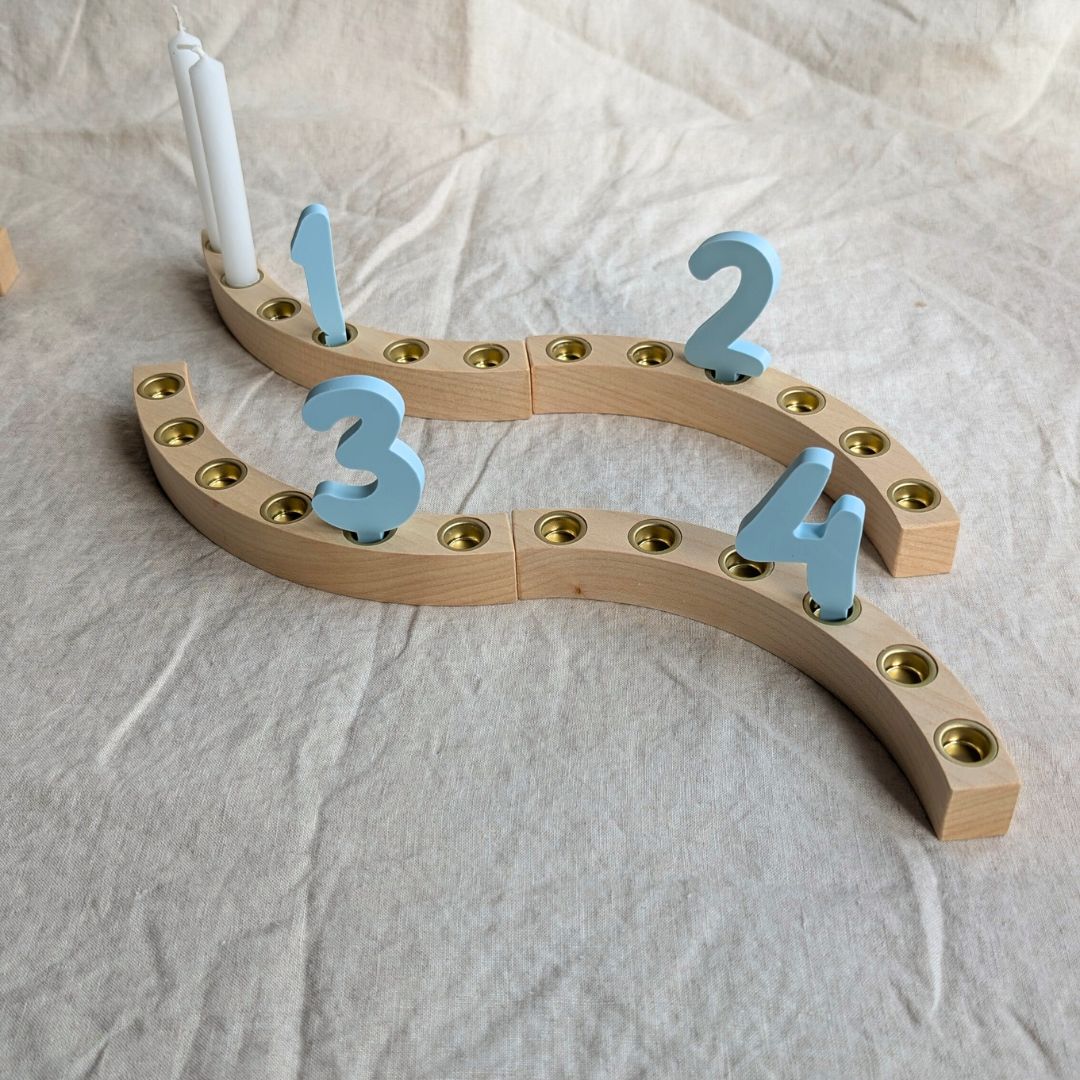 Handgefertigter Geburtstagsring Groß Natur – für 72 Kerzen & viele Anlässe