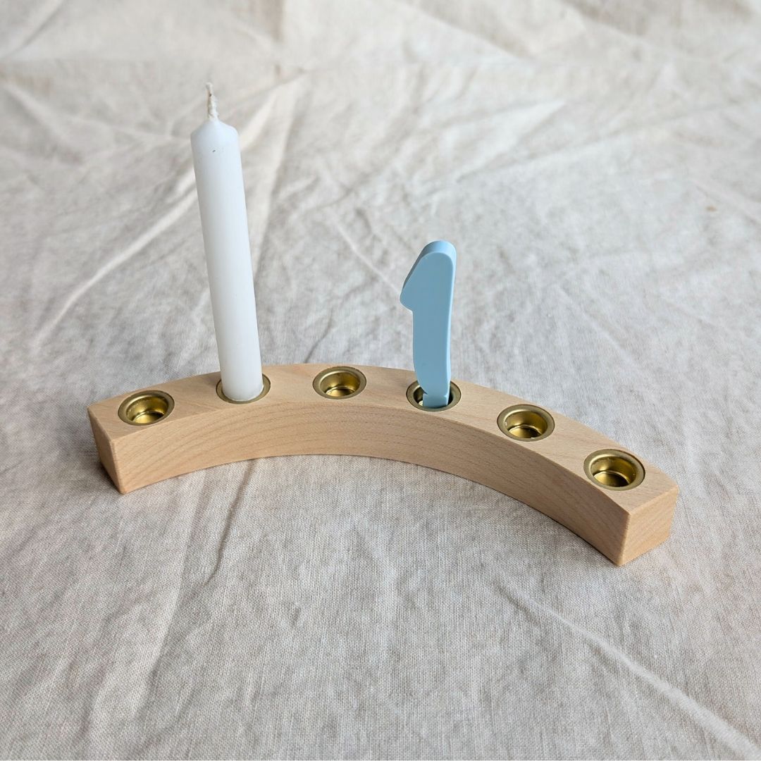 Handgefertigter Geburtstagsring Groß Natur – für 72 Kerzen & viele Anlässe