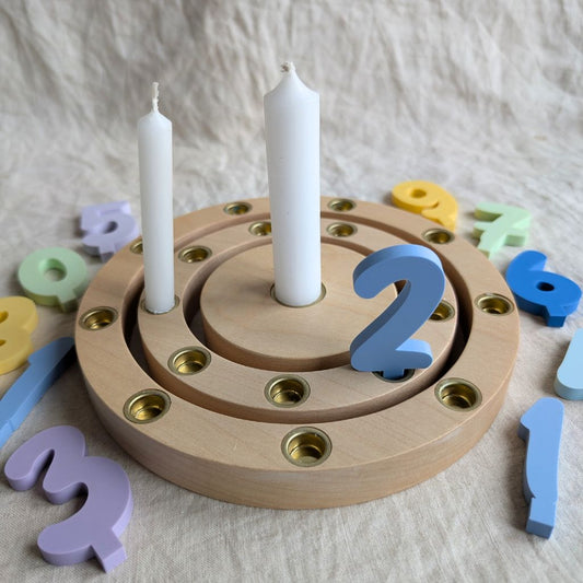 Zubehör: Zahlenstecker (Set) aus Pastellfarben – 0 bis 9 + extra 1
